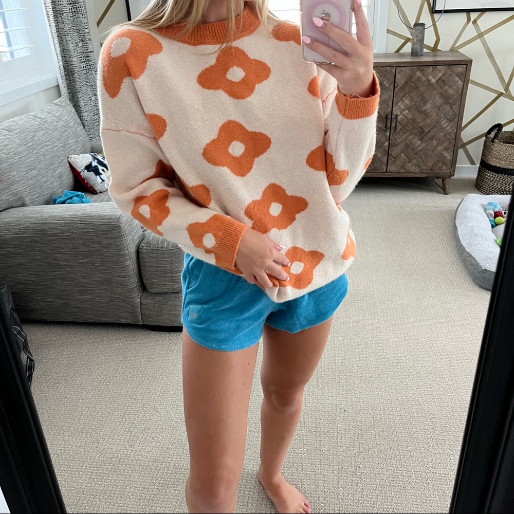 Floral sweater
